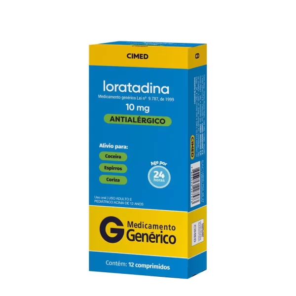 LORATADINA 10MG C/12 (ANTIALERGICO)