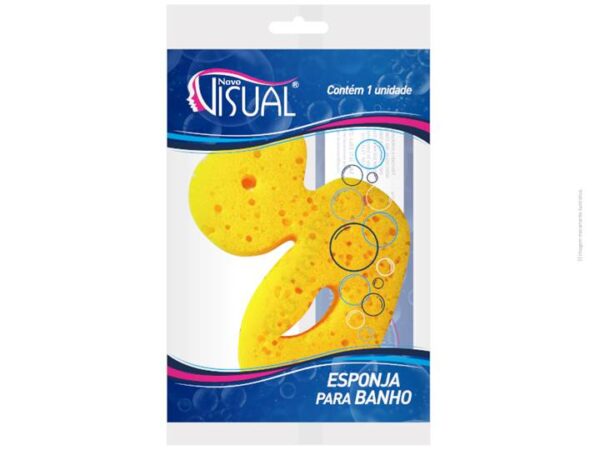 ESPONJA BANHO NOVO VISUAL KIDS PATINHO 6X1