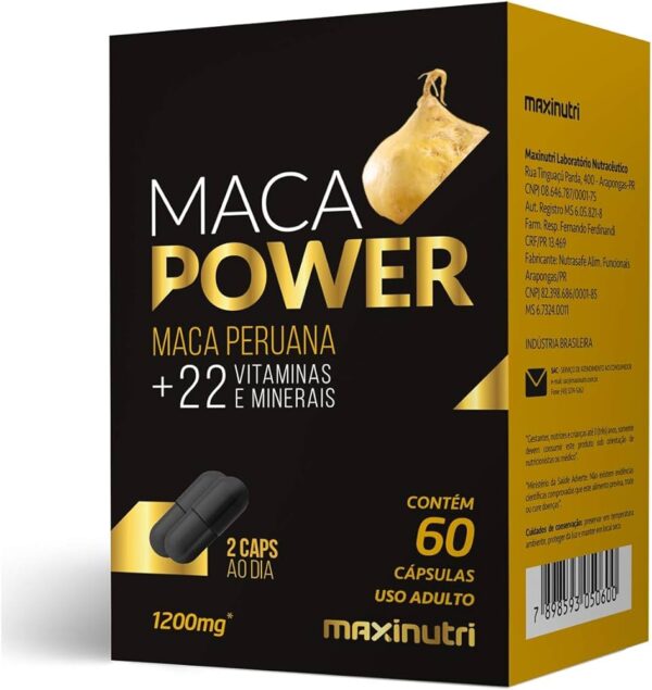 MACA POWER MAXINUTRI 1200MG 60CAPS/MAX