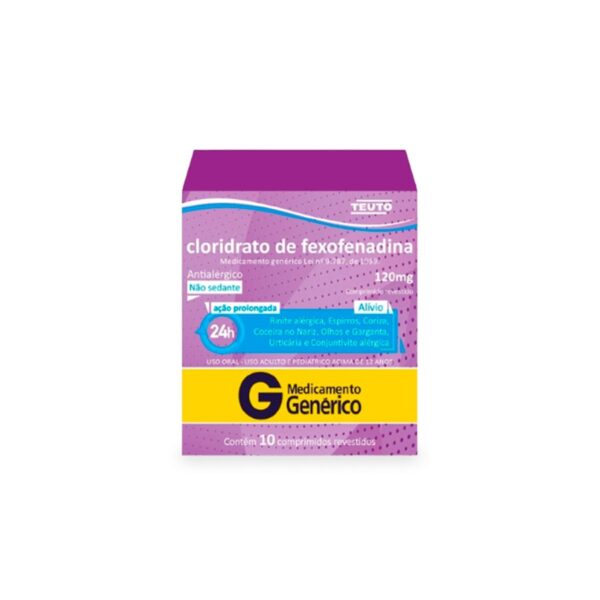 FEXOFENADINA 120 MG C 10 CP